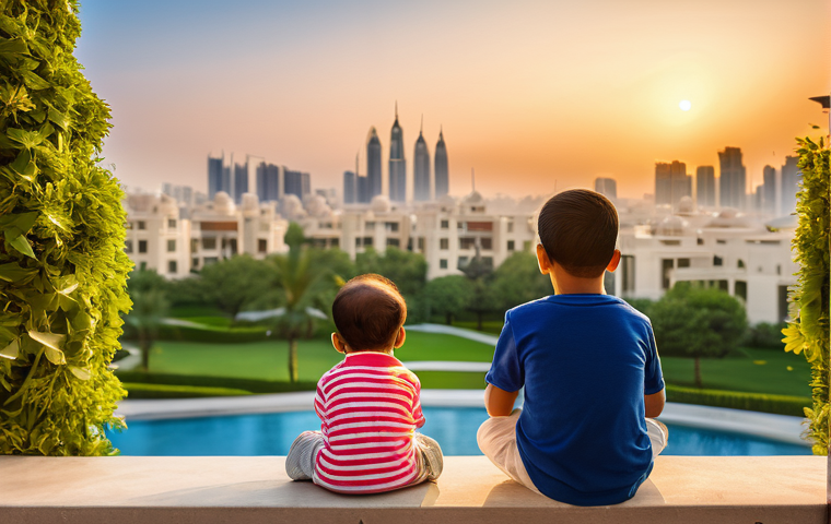 세금 절감 효과가 있는 투자 전략 - **Image Prompt: Serene GCC Real Estate Prosperity**
A wide shot of a modern, luxurious villa or ...