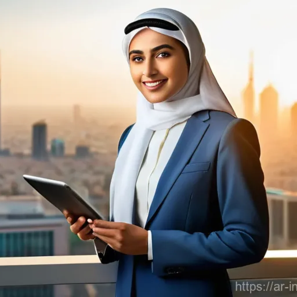 비과세 금융상품 활용 가이드 - **Prompt:** A confident and modern young Arab professional, either male or female, stands in a brigh...