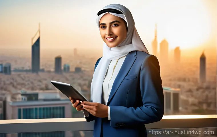 비과세 금융상품 활용 가이드 - **Prompt:** A confident and modern young Arab professional, either male or female, stands in a brigh...