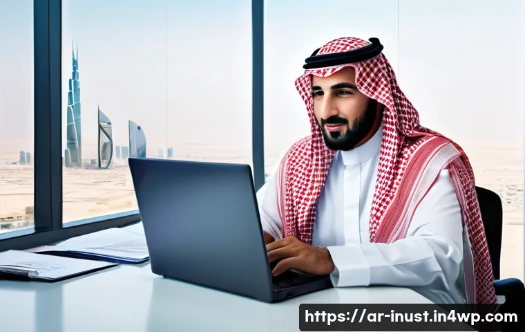 세금 효율적인 기업 투자 전략 - A professional Arab businessman in traditional Saudi attire (white thobe and red-checkered shemagh) ...
